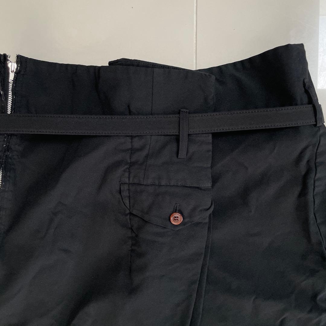 COMMEdes GARÇONS 縮絨キュロットスカート