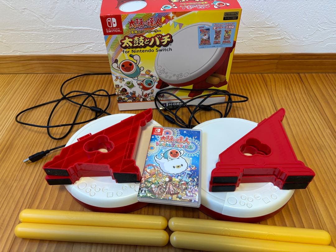 Switch 太鼓の達人 ドンダフルフェスティバル 専用コントローラー2個付き
