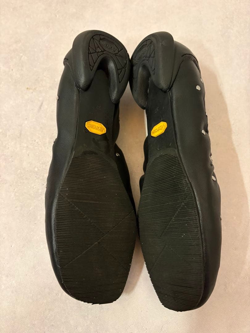 SHISEI GATHER BALLET STUDS 37サイズ ブラック