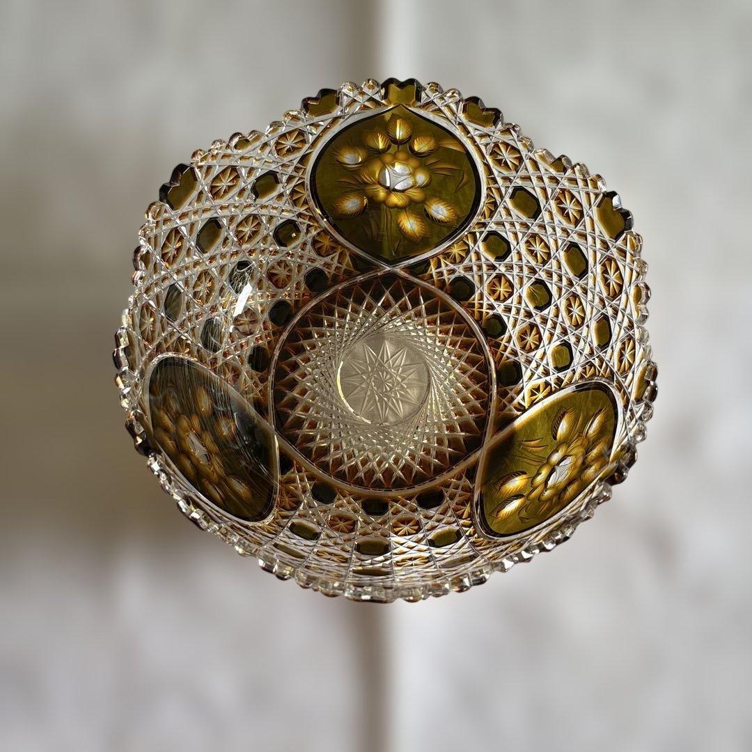 ヨ*ー様 マイセン　クリスタル色被せボウル