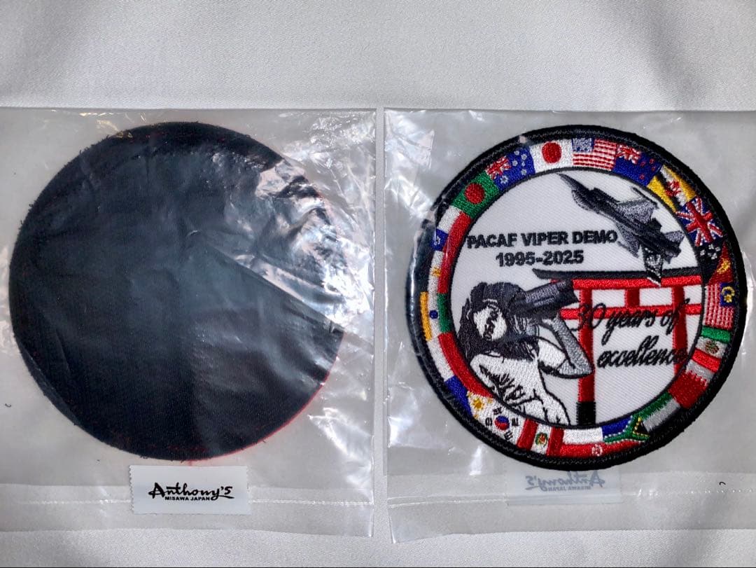 横田友好祭 三沢基地PACAF F-16デモチームFINAL記念パッチ2枚セット