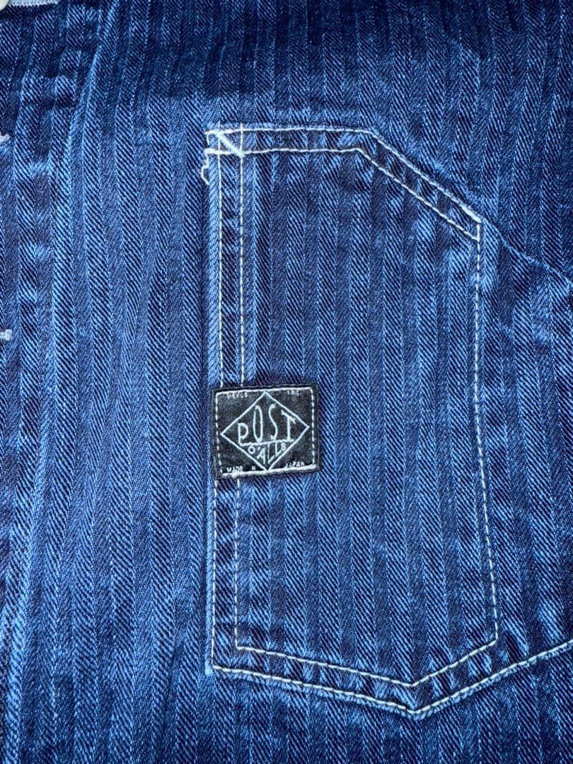 POST O'ALLS エンジニアジャケット ヘリンボーンデニム　インディゴ