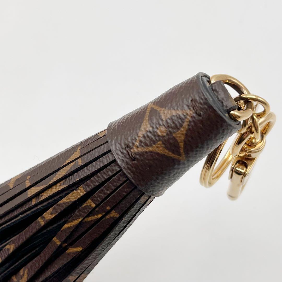 ルイヴィトン　バックチャーム キーホルダー　タッセル　モノグラム　ブラウン