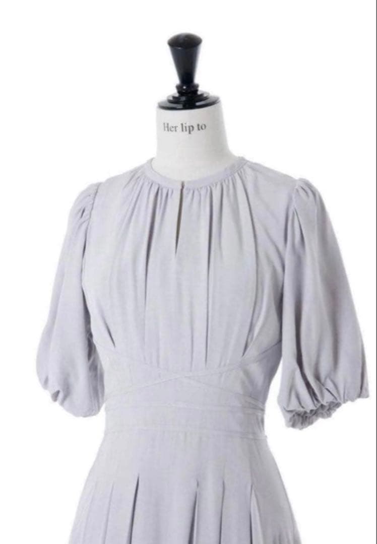 ワンピース herlipto Fountain Lace Up Bow Dress