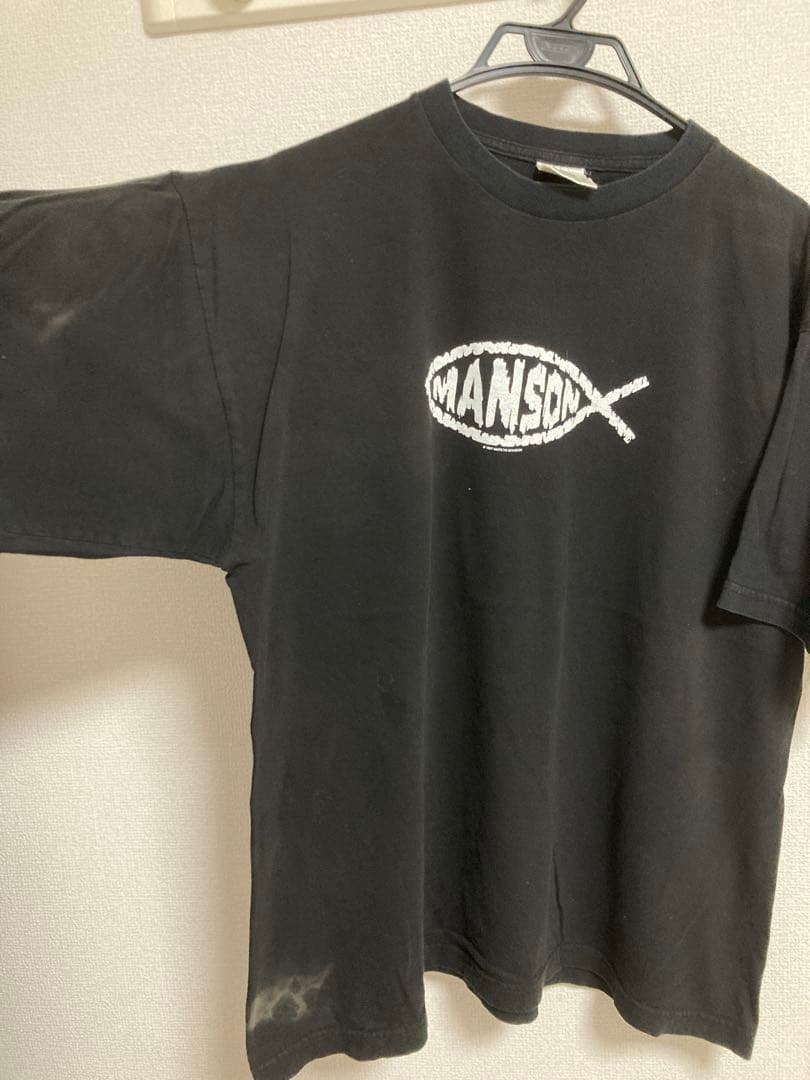 1997 Marilyn Manson Fish Logo Tシャツ XL