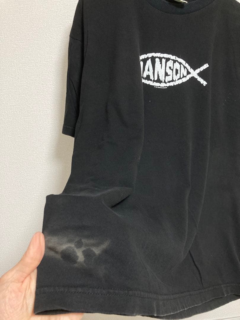 1997 Marilyn Manson Fish Logo Tシャツ XL