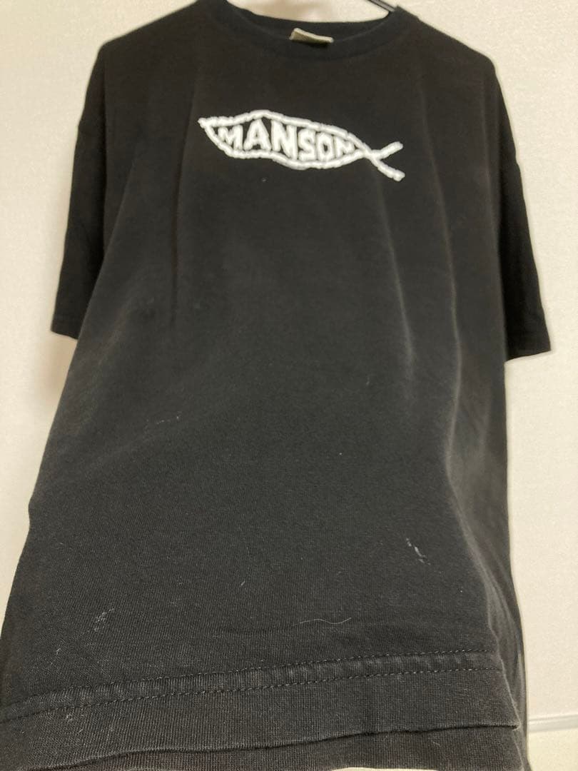 1997 Marilyn Manson Fish Logo Tシャツ XL