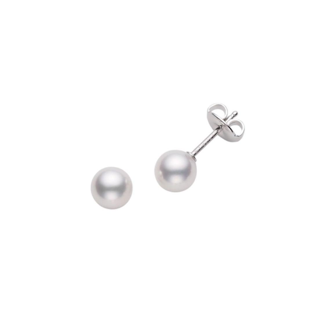 MIKIMOTO 真珠スタッドピアス 6.5mm