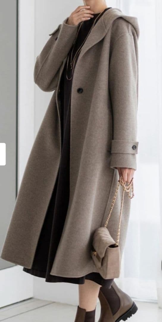 23区 MANTECOPureリバー フード ロングコート