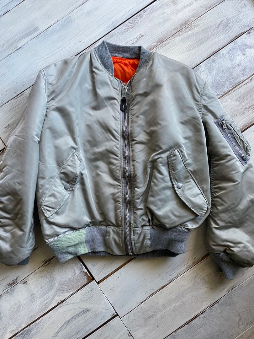 tt80s〜90s MA-1 フライトジャケット IDEALジップ