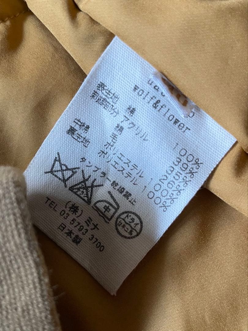 mina perhonen wolf & flower 刺繍ブルゾン