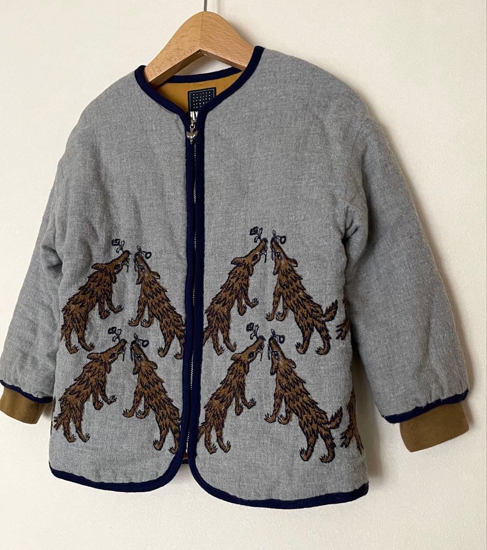 mina perhonen wolf & flower 刺繍ブルゾン