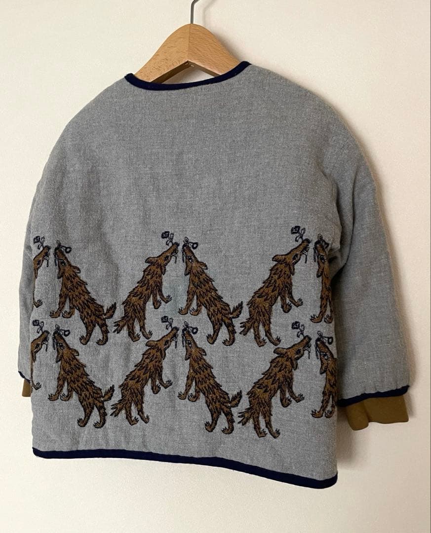 mina perhonen wolf & flower 刺繍ブルゾン