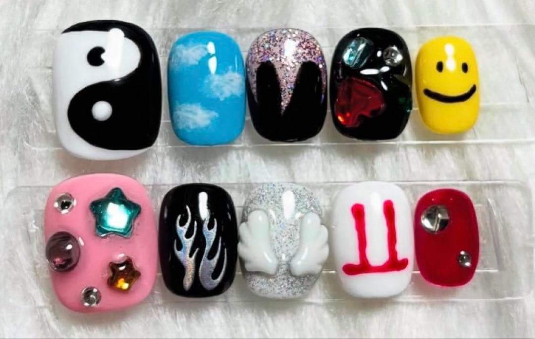 G-DRAGON ジードラゴン　メンズネイル　GDRAGONネイル