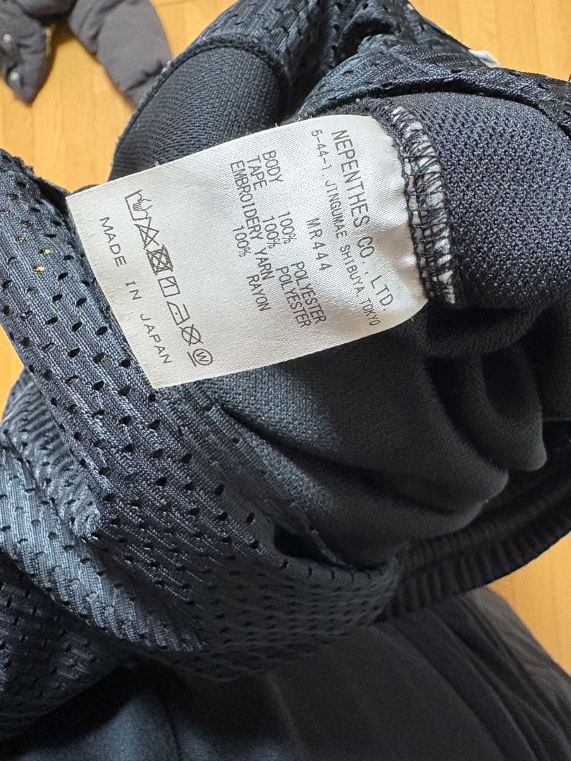 Needles ブラック ストライプパンツ XS