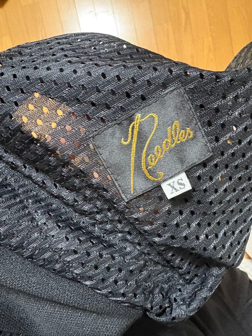 Needles ブラック ストライプパンツ XS