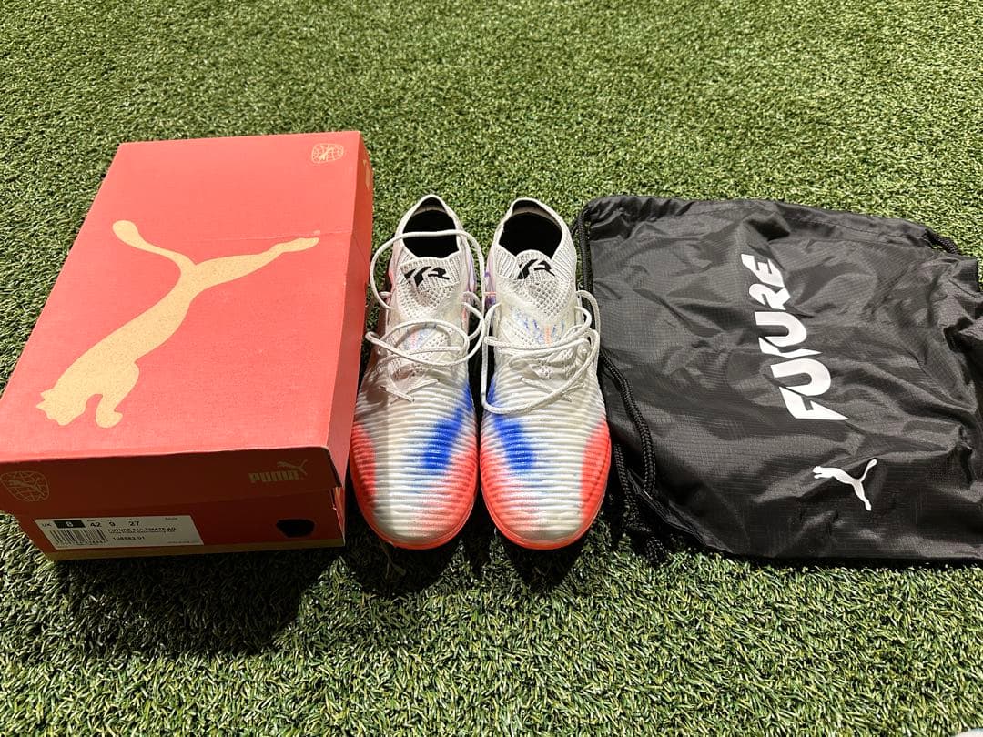 Puma Future8アルティメット　agモデル　ホワイト/ブルー/レッド
