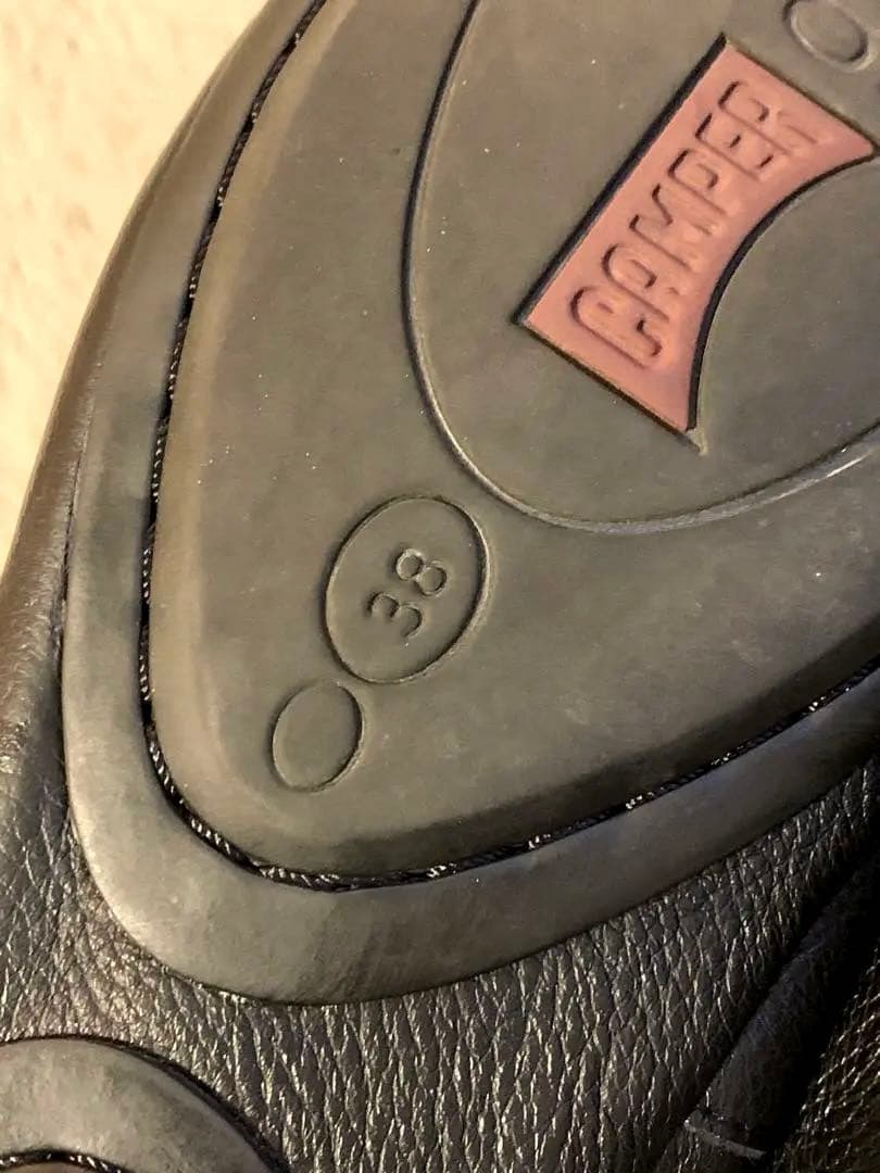 Camper ライトニナ　フラットシューズ　ブラック38