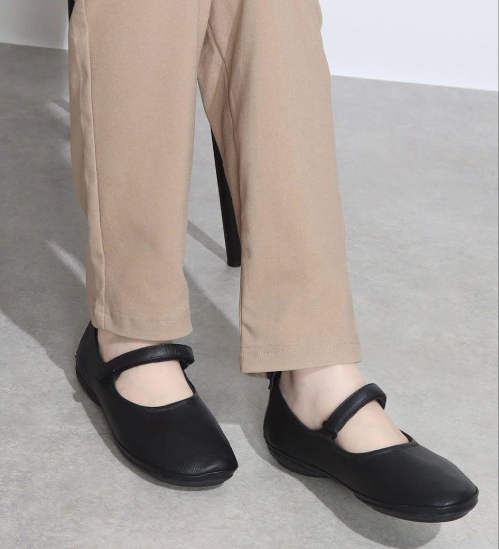 Camper ライトニナ　フラットシューズ　ブラック38