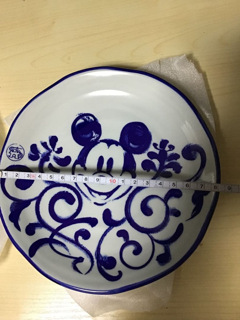 新品未使用　ディズニー　ミッキーマウス柄　平皿2枚セット　和食器
