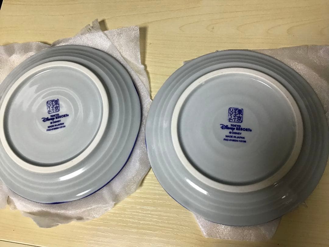 新品未使用　ディズニー　ミッキーマウス柄　平皿2枚セット　和食器