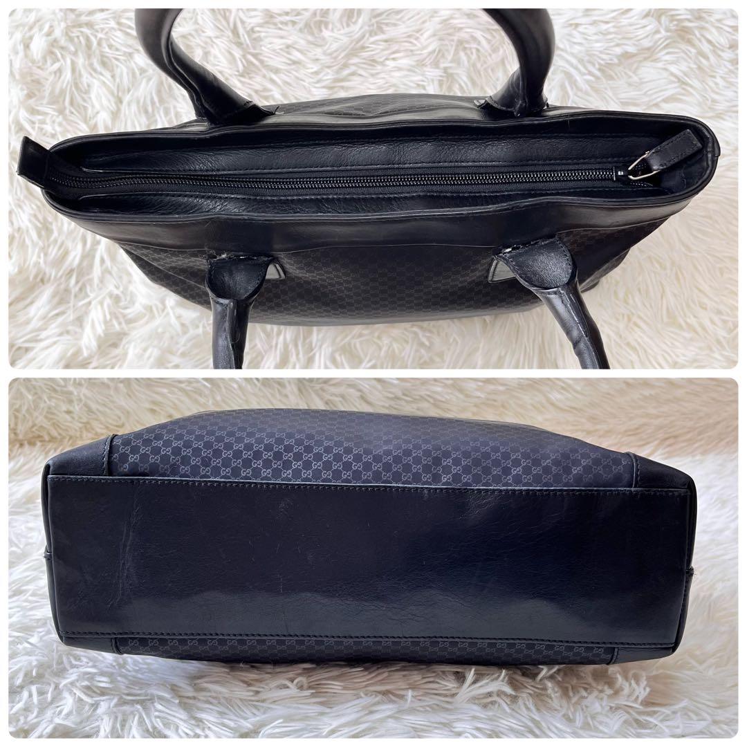 【美品】GUCCI マイクロGG トートバッグ ナイロン　肩掛け　黒