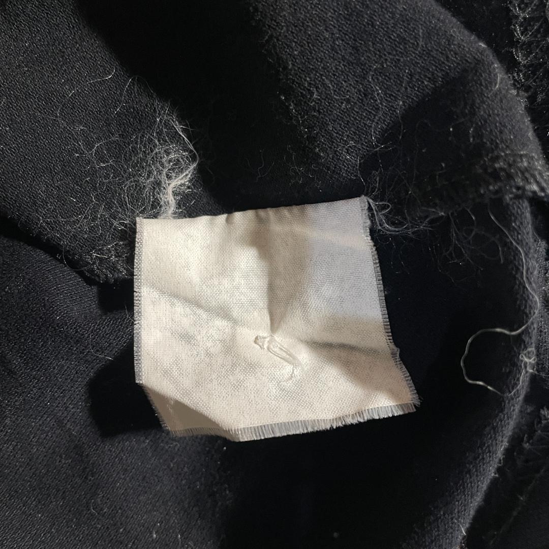 90s 英国製 バーバリーロンドン ノバチェック 襟 長袖 ポロシャツ M 黒