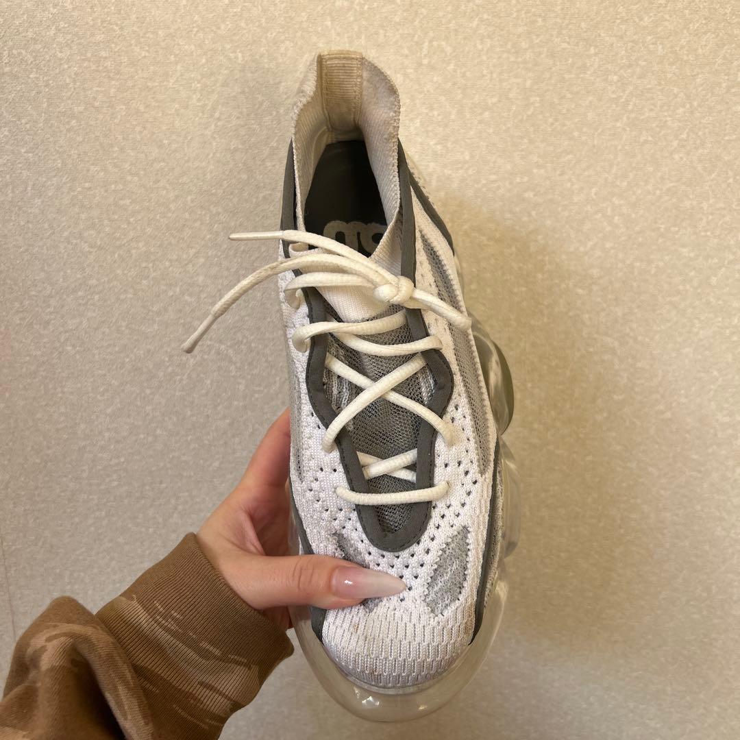 grounds メッシュスニーカー ホワイト/グレー