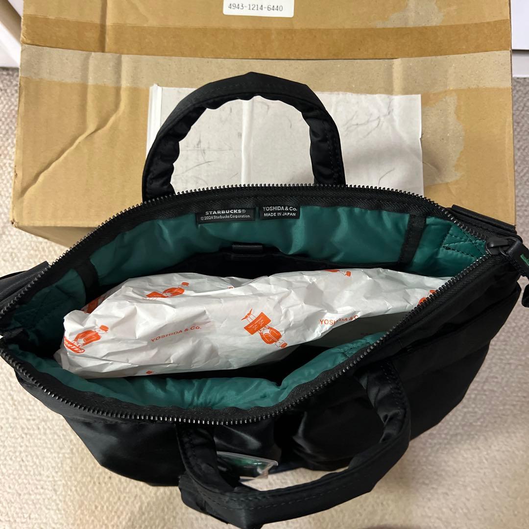 限定値下げ PORTER ブラック トートバッグ スターバックス