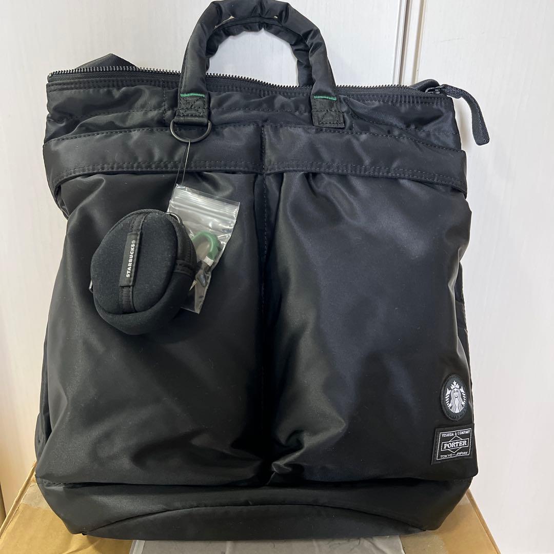 限定値下げ PORTER ブラック トートバッグ スターバックス
