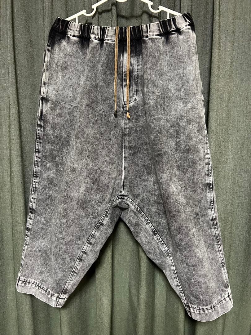ブラックコムデギャルソン　ペンギンパンツ XS デニム　ケミカルウォッシュ