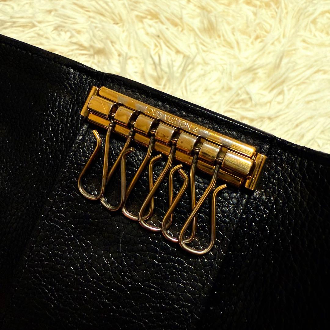 【たか】ルイヴィトン 6連 キーケース モノグラム アンプラント 黒