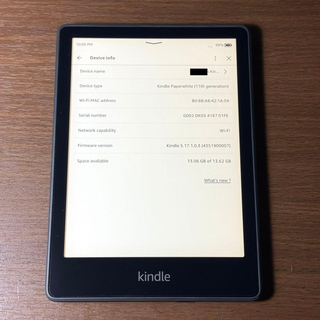 Kindle Paperwhite 第11世代 16GB 広告無し 6.8インチ