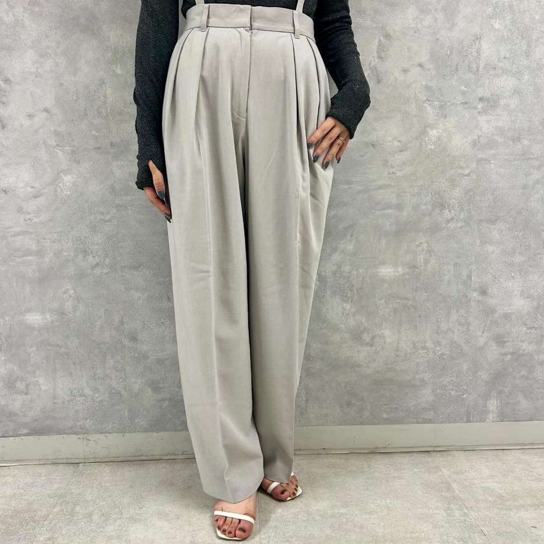 【MARILYN MOON/マリリンムーン】サロペット　ライトグレー