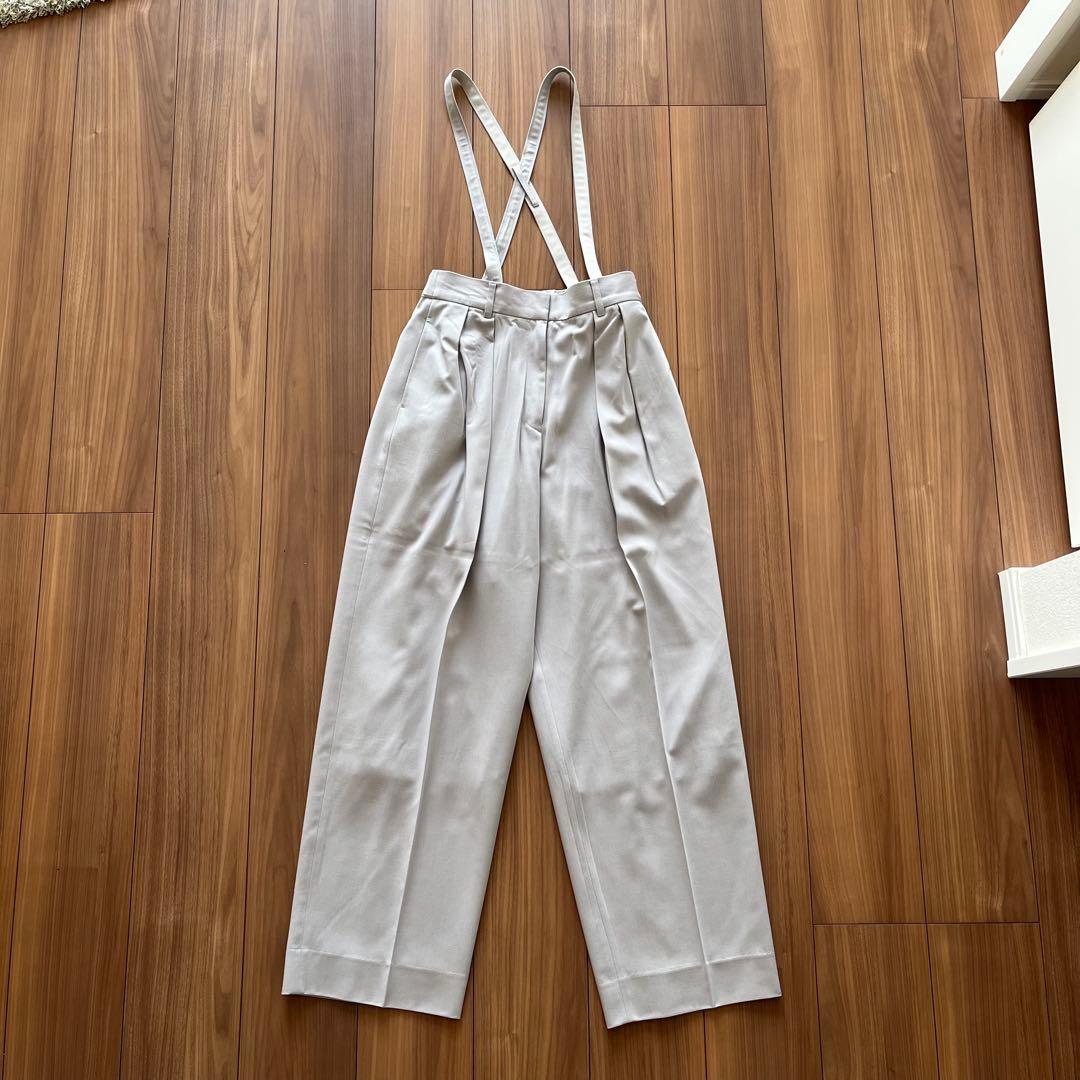 【MARILYN MOON/マリリンムーン】サロペット　ライトグレー