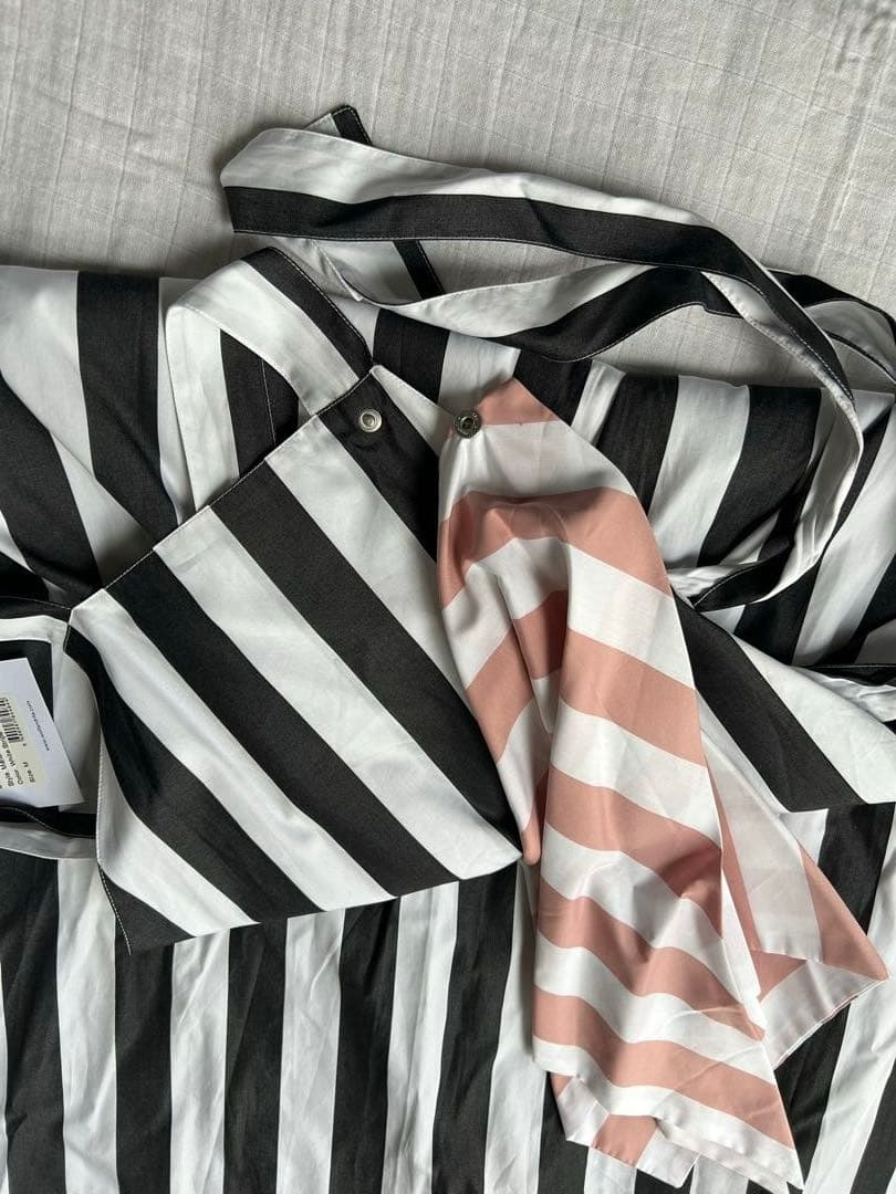 wolf&rita レディース Mストライプ ワンピース 黒白 ワンピ