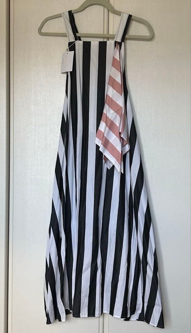 wolf&rita レディース Mストライプ ワンピース 黒白 ワンピ