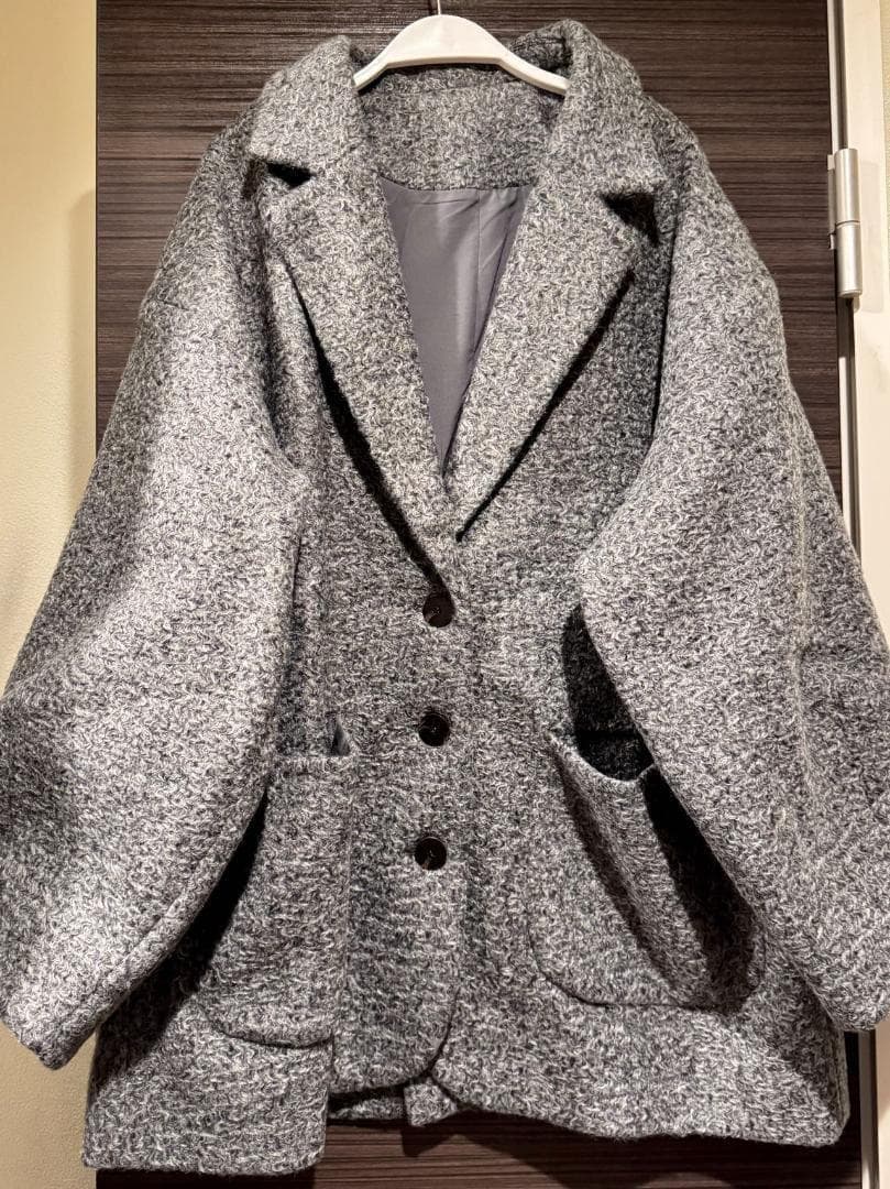 即日発送 新品 Eaphi SOFT WOOL TAILOR COAT gray