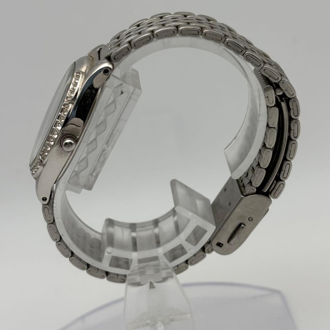 美品✨CITIZEN Eco-Drive 腕時計 シェル文字盤 ストーンベゼル