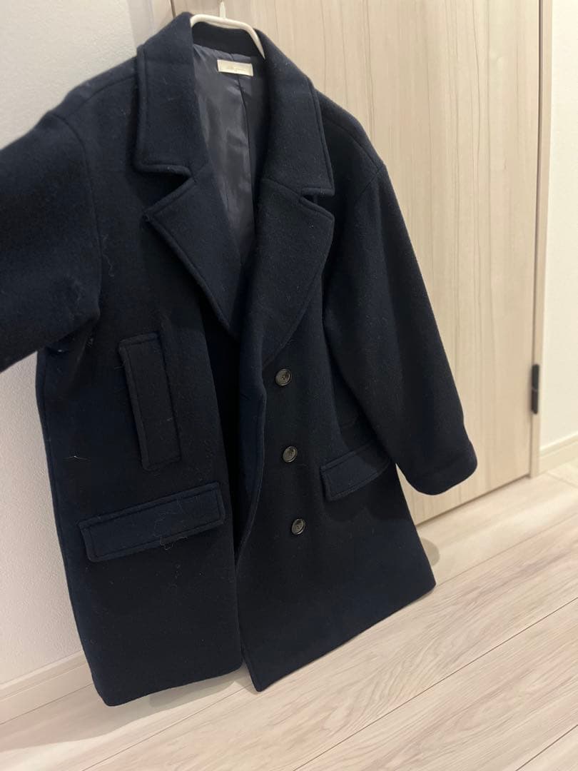 ラウンジドレス　Pコート ネイビー