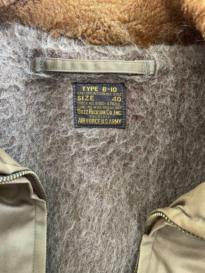 Buzz Rickson's バズリクソンズ B-10 サイズ40