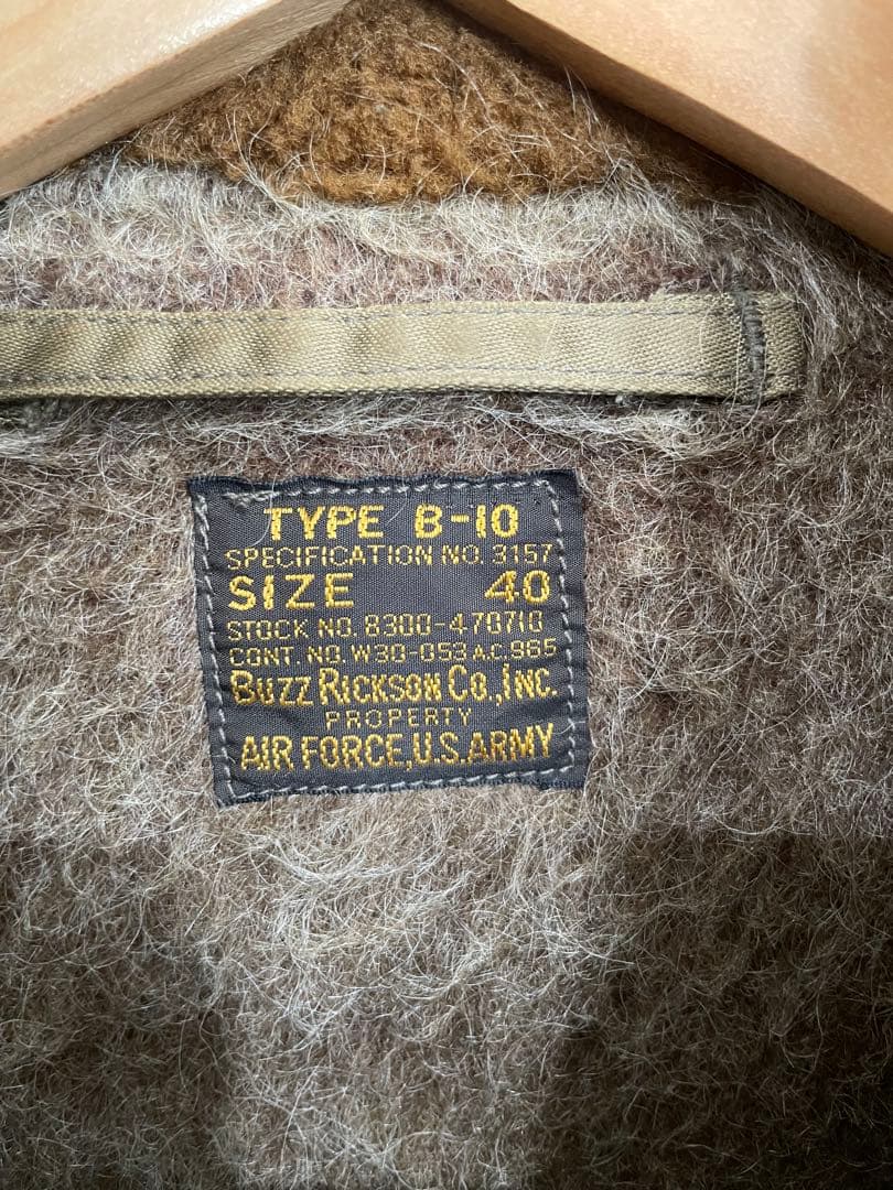 Buzz Rickson's バズリクソンズ B-10 サイズ40