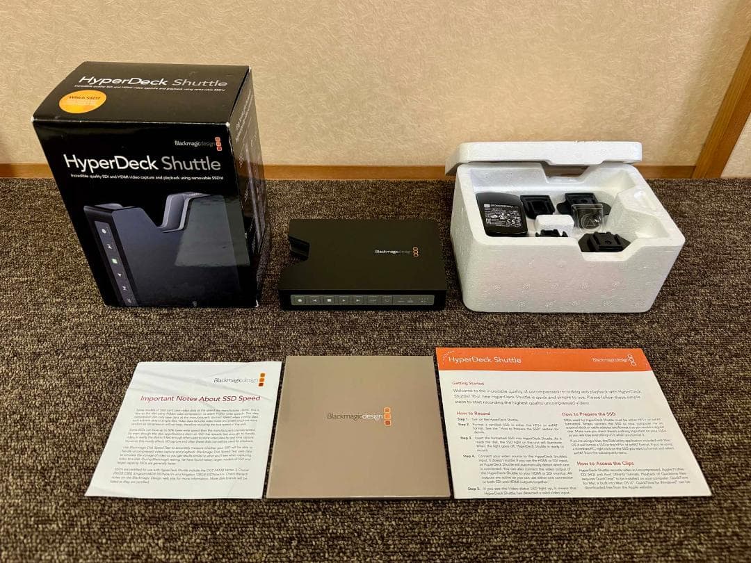 Blackmagic HyperDeck Shuttle 2 元箱・付属品あり！