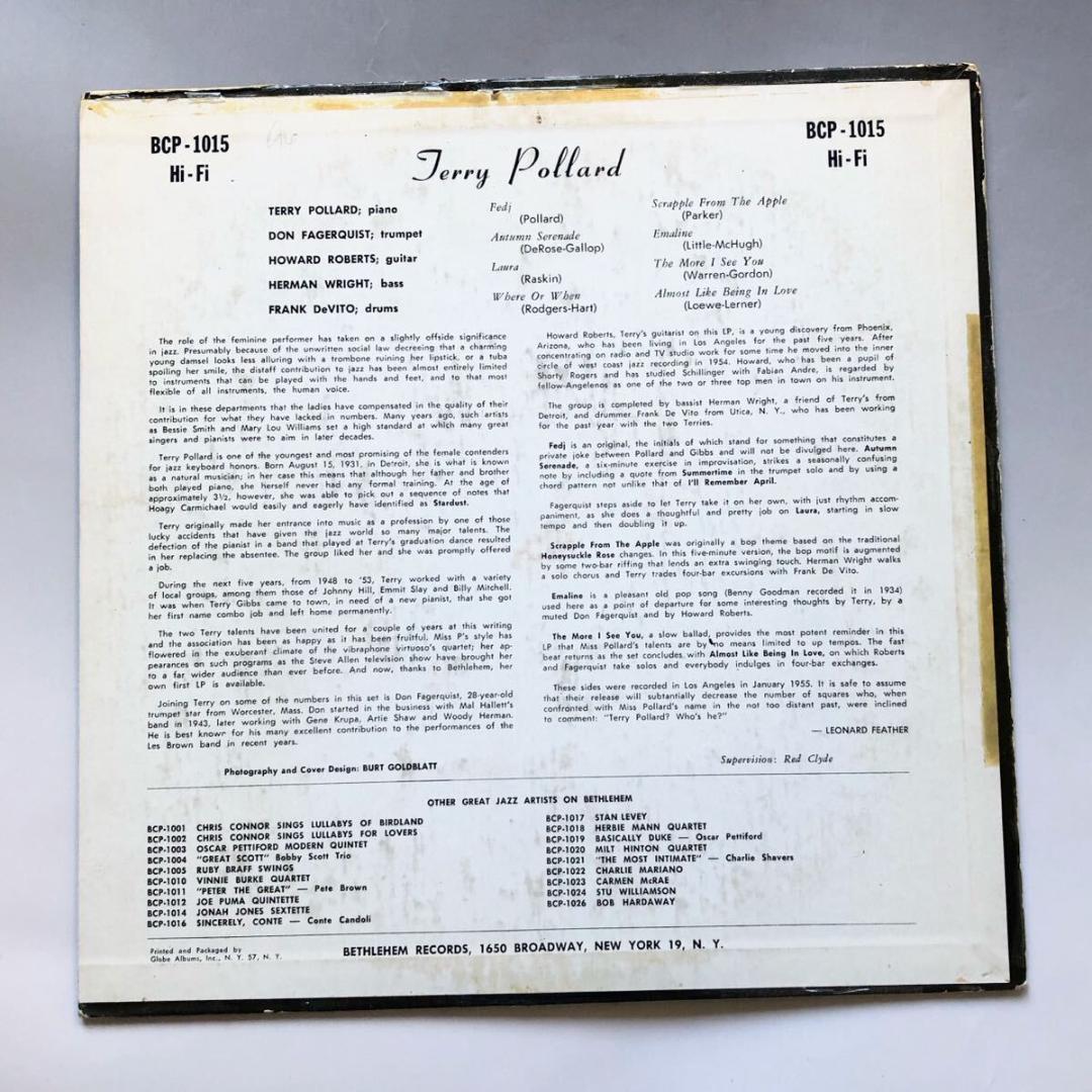 #XX02【希少な名盤】テリー・ポラード TERRY POLLAND 1955年