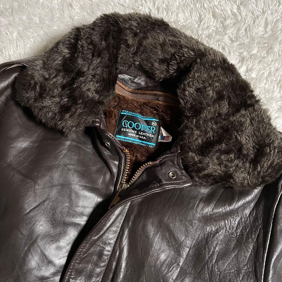 米国製 ヴィンテージ 70s クーパー A-2 G-1 ライナー付き