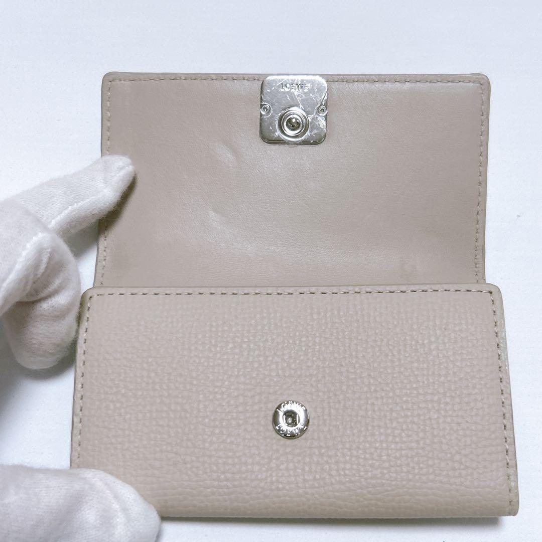 【正規品♡現行♡ロエベ】アナグラム　キーケース　6連　ライトゴースト　付属品完備