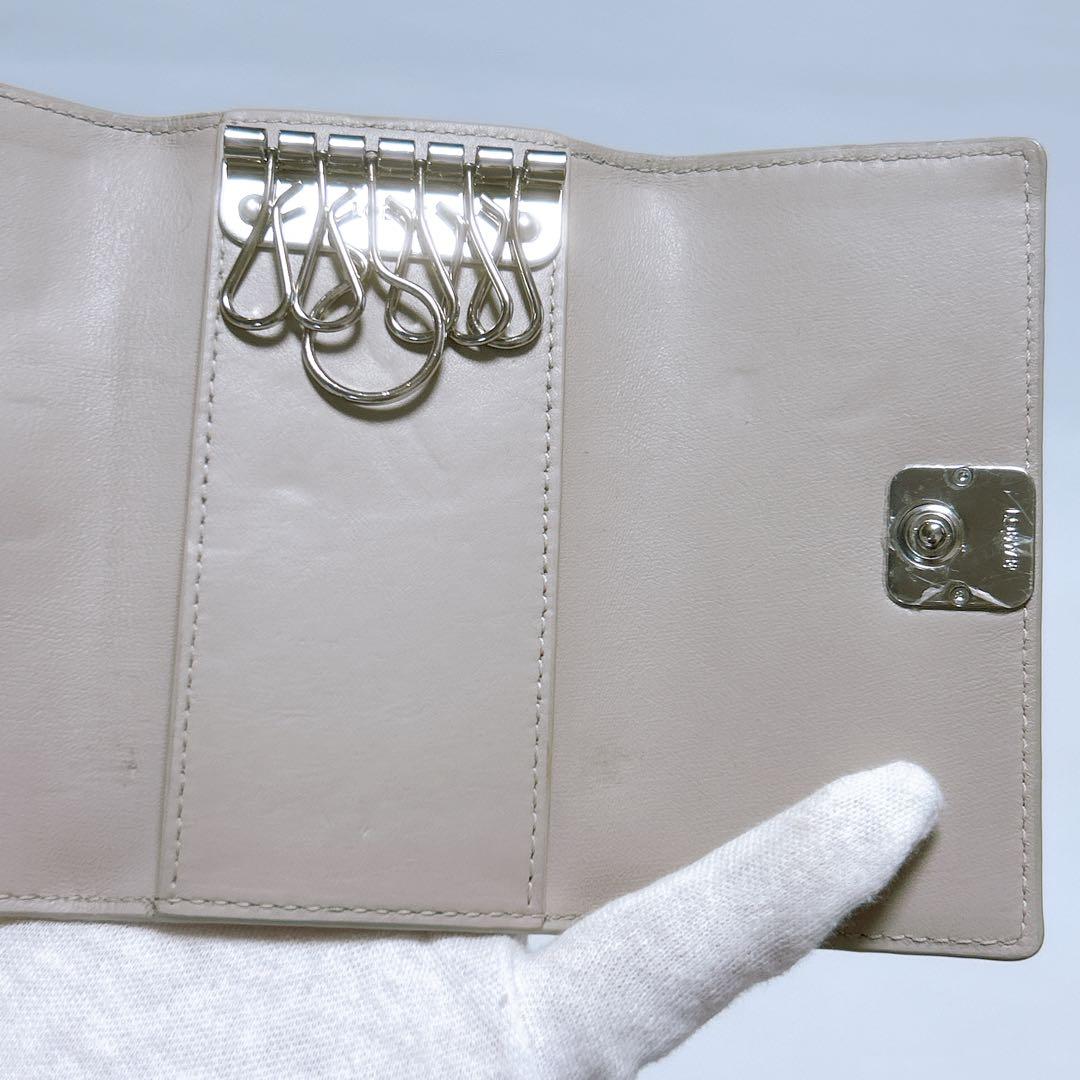 【正規品♡現行♡ロエベ】アナグラム　キーケース　6連　ライトゴースト　付属品完備