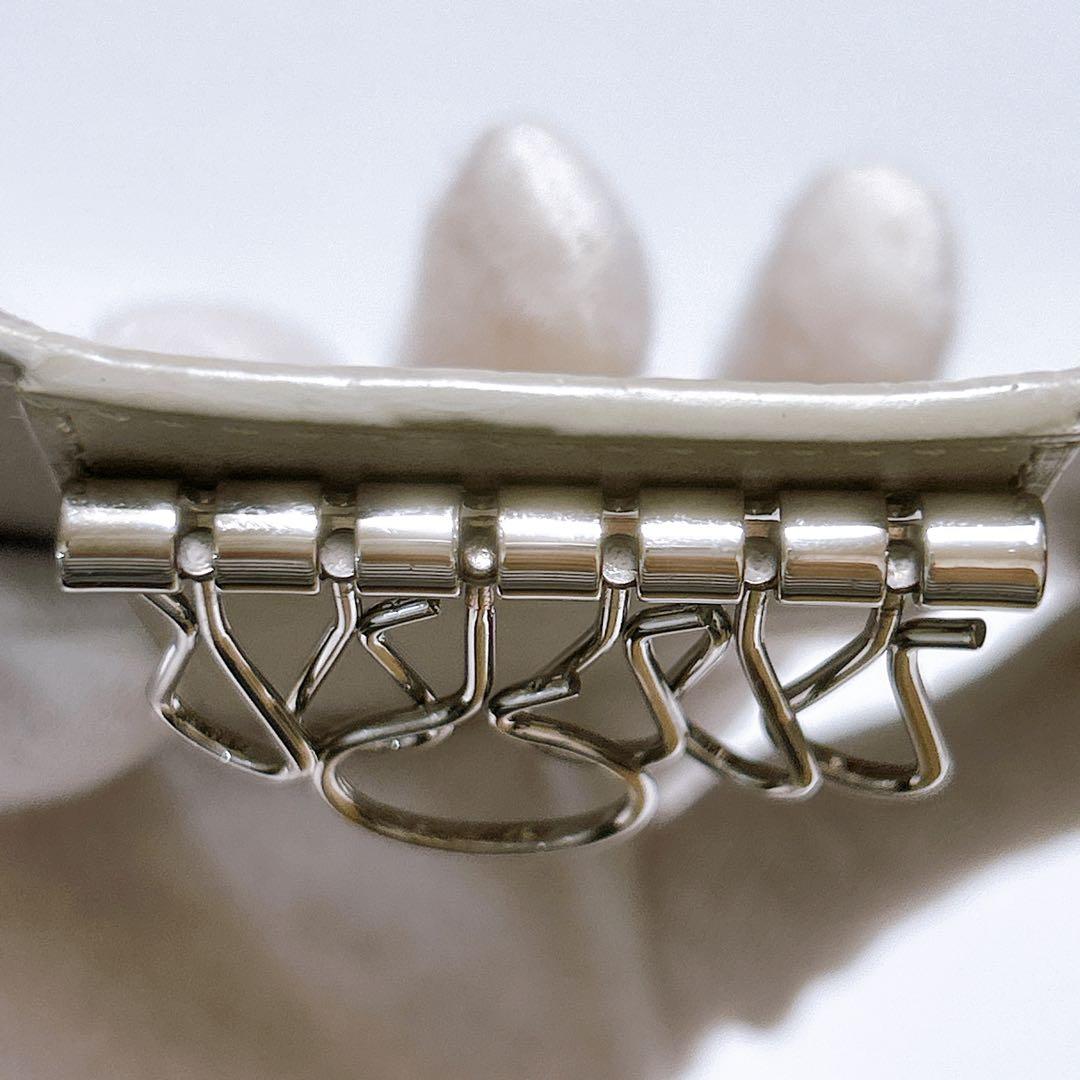 【正規品♡現行♡ロエベ】アナグラム　キーケース　6連　ライトゴースト　付属品完備