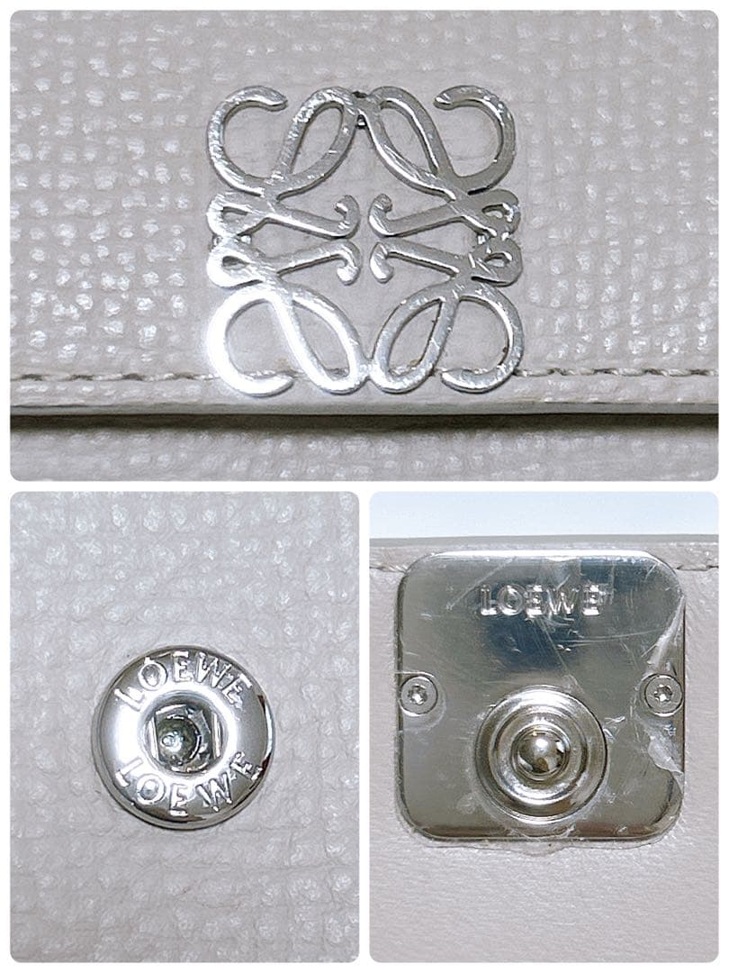 【正規品♡現行♡ロエベ】アナグラム　キーケース　6連　ライトゴースト　付属品完備