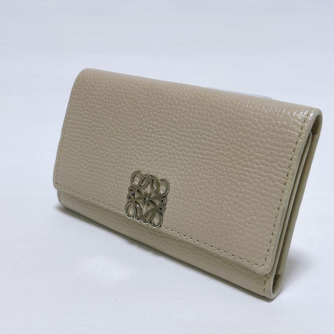 【正規品♡現行♡ロエベ】アナグラム　キーケース　6連　ライトゴースト　付属品完備